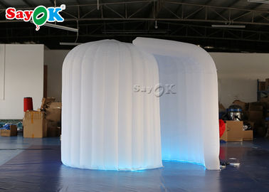 Profesjonalne studio fotograficzne 3 * 2 * 2,3 m LED Igloo Nadmuchiwana przenośna fotobudka z jedną kurtyną drzwiową