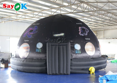 Nadmuchiwane cyfrowe mobilne planetarium z matą podłogową z PVC do muzeum astronomicznego
