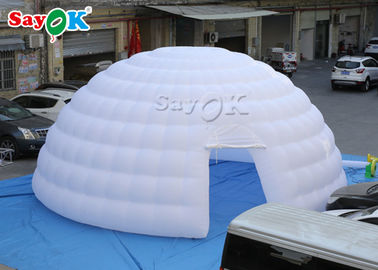 Idź na zewnątrz Namiot powietrzny Podwójne szwy 8m Biały nadmuchiwany namiot powietrzny / wystawa Namiot kopułowy Igloo