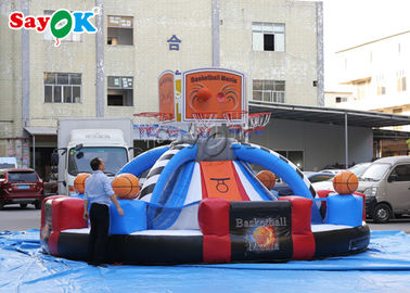 Giant Outdoor Inflatable Basketball Hoop Shooting Game Dostosowane logo