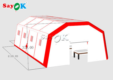Nadmuchiwany namiot słupowy Dostosowany rozmiar Nadmuchiwany szpitalny namiot tlenowy do ustawiania pacjentów szybko zbudowany