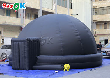 Mobilna cyfrowa nadmuchiwana kopuła planetarium 360 360 Łatwa w konfiguracji kolor czarny
