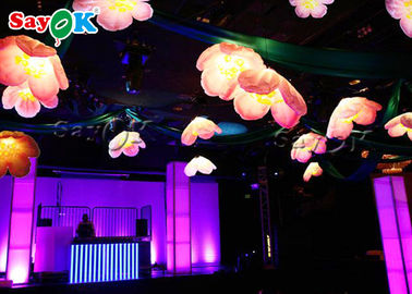 Sztuczny dmuchany wiszący kwiat LED do dekorowania reklam