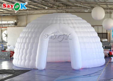 Namiot nadmuchiwany 5m biały nadmuchiwany namiot kopułowy Igloo z oświetleniem LED na wesele