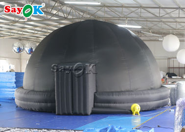 360 Dome Projection 5/6m Przenośny czarny nadmuchiwany namiot planetarny