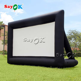 Zewnętrzny nadmuchiwany ekran projekcyjny Dostosowany plandeka 0,4 mm wysadzany ekran filmowy