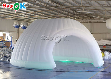 Duży nadmuchiwany namiot Imprezy firmowe Gotowe 6-metrowe nadmuchiwane namioty kopułowe LED