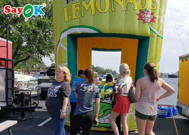 Naduchowy namiot podwórkowy mobilny naduchowy reklamy Lemonade Standing Booth Drink Bar Promocja
