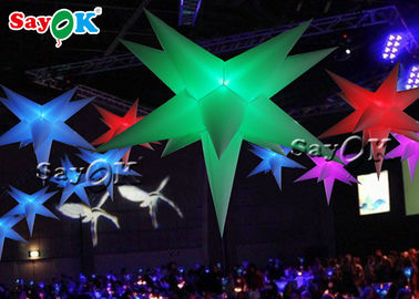 Reklama zmieniająca kolor Nadmuchiwana gwiazda LED do dekoracji imprez