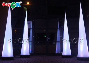 Dekoracyjny nadmuchiwany stożek LED na imprezę na zewnątrz i wewnątrz