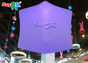 1 metr LED Wiszący nadmuchiwany balon z kostką w 16 kolorach