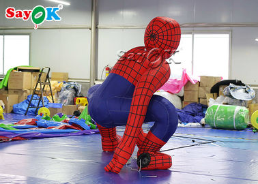 Wydmuchuj postacie z kreskówek Superbohater 2,5 m Czerwony naladniany Spiderman do dekoracji ceremonii