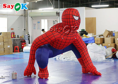 Wydmuchuj postacie z kreskówek Superbohater 2,5 m Czerwony naladniany Spiderman do dekoracji ceremonii