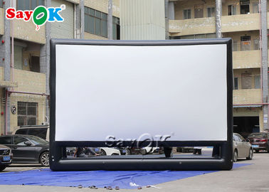 Nadmuchiwany duży ekran na zewnątrz hermetycznego nadmuchiwanego ekranu projektora filmowego do wyświetlania reklam