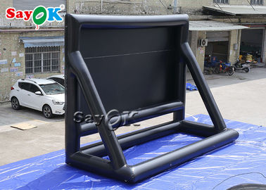 Ekrany filmowe na podwórku 7x5mH Składany czarny nadmuchiwany ekran kinowy do dekoracji scenicznej