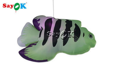 Świąteczna komercyjna dekoracja nadmuchiwana tropikalna ryba 2m z diodą LED