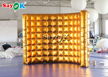 Event Booth wyświetla przenośną ścianę fotobudki LED Gold Curve na wesele reklamowe