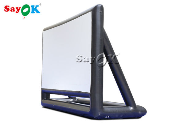 Wodoodporny komercyjny nadmuchiwany, szczelny ekran z PVC o wymiarach 6,4 x 4,6 mH