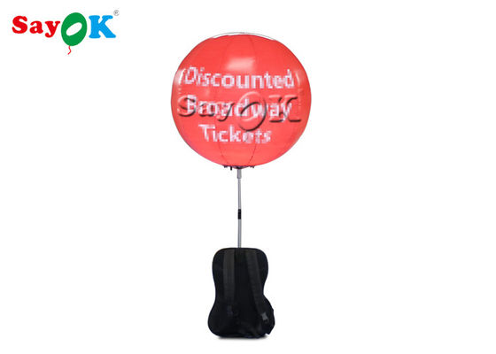 0.8m Nadmuchiwany plecak Balon LED Walking Piłka reklamowa do reklamy