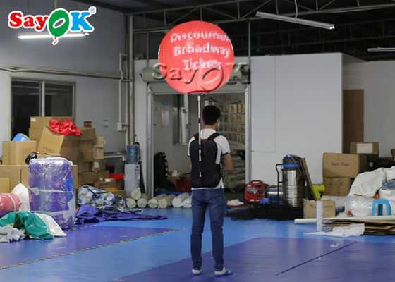 0.8m Nadmuchiwany plecak Balon LED Walking Piłka reklamowa do reklamy
