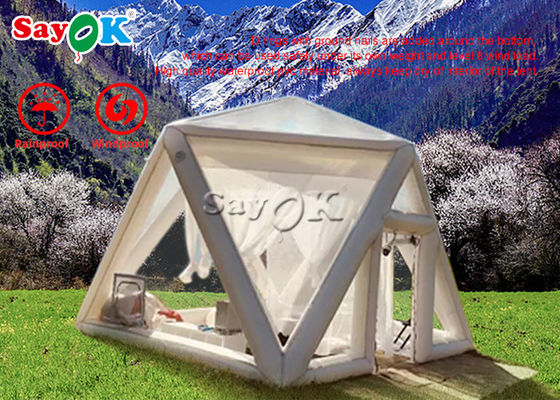 Nadmuchiwany namiot rodzinny Reklama Nadmuchiwane przezroczyste namioty bąbelkowe na kemping