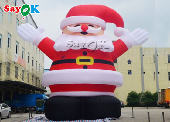 10m świąteczny nadmuchiwany model Mikołaja do reklamy