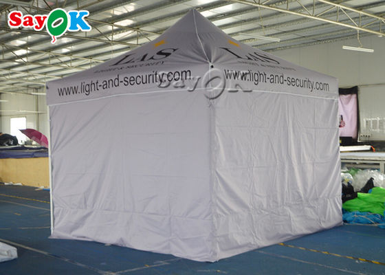 Wodoodporny namiot z baldachimem 3 x 3 m Aluminiowy namiot składany z trzema bocznymi ścianami Drukuj na potrzeby reklamy