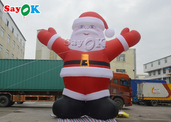 Dekoracje świąteczne 6m PVC Nadmuchiwany Święty Mikołaj