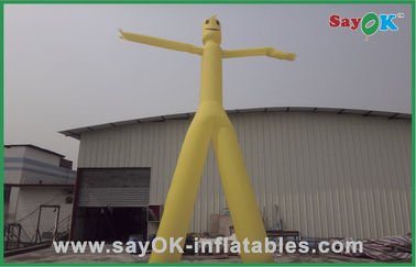 Nadmuchiwany Air Man Reklama 5m Żółty Nadmuchiwany Double Legs Sky/Air Dancer Na sprzedaż