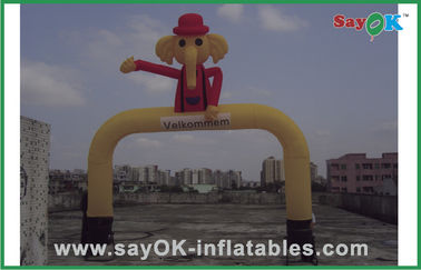 Air Dancing Man Żółta reklama nadmuchiwana tancerka w stylu słonia Sky Dancer