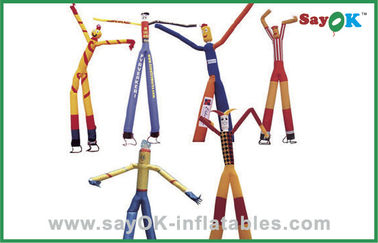 Nadmuchiwana tancerka reklamowa Kolorowe podwójne nogi Nadmuchiwana tancerka powietrzna z dwoma dmuchawami o mocy 750 W