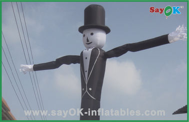 nadmuchiwany dyskietki człowiek Nadmuchiwany mężczyzna Air Dancers Rip Stop Materiał nylonowy 6m z kapeluszem
