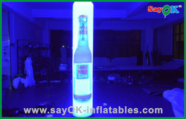 Promocyjne oświetlenie LED nadmuchiwane dekoracje Mała wysokość nadmuchiwanego słupka 2m