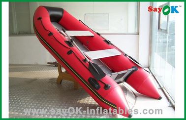 Czerwone PVC nadmuchiwane łodzie Śmieszne lekkie nadmuchiwane łodzi
