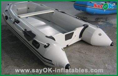 Niestandardowe nadmuchiwane łodzie PVC Białe łódki z włókna szklanego o średnicy 3.6 mx1,5 mW
