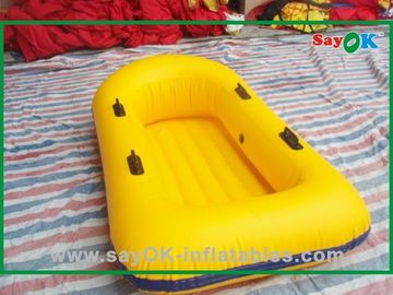 Niestandardowe Yellow PVC nadmuchiwane łodzie wodne rozrywki pływające łodzie dla dzieci