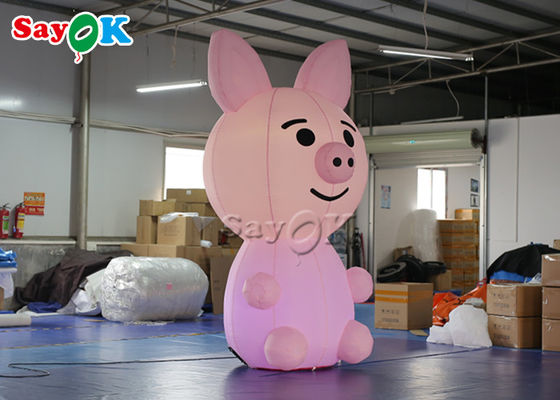 Reklama 2.8 m niestandardowe produkty nadmuchiwane wysadzić maskotkę świni