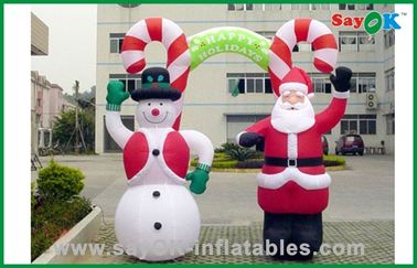 Giant Christmas Inflatable Snowman And Santa Claus, nadmuchiwane produkty reklamowe
