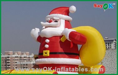 Dekoracje świąteczne nadmuchiwane nadmuchiwane Święty Mikołaj i sanki