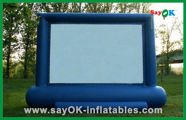 Nadmuchiwany ekran telewizora Outdoor Hot Selling 4X3M tkanina Oxford i tkanina projekcyjna nadmuchiwany ekran filmowy na sprzedaż