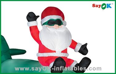 Duży nadmuchiwany Święty Mikołaj Outdoor Blow Up świąteczne dekoracje z SGS