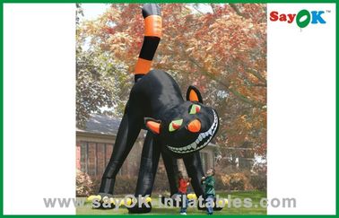 Oświetlenie LED Nadmuchiwane dekoracje na wakacje Śmieszne nadmuchiwane Halloween Cat