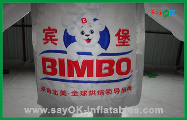 Balony na powietrze dla zwierząt Białe reklamy na zamówienie Niedźwiedź na powietrze postacie kreskówkowe