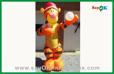 Nadmuchany kostium zwierzęcy na zamówienie pomarańczowy nadmuchany małpa nadmuchany postać kreskówkowa do reklamy