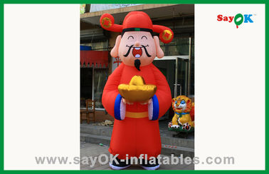 Promocyjne czerwone nadmuchiwane postaci z kreskówek / maskotka do dekoracji