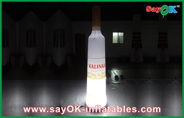 Komercyjne reklamowanie nadmuchiwanych dekoracji butelek wina z oświetleniem LED