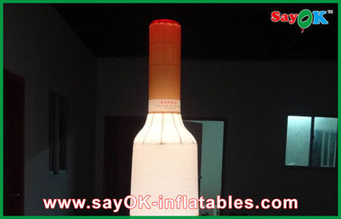 Komercyjne reklamowanie nadmuchiwanych dekoracji butelek wina z oświetleniem LED