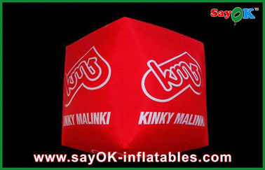 Różne logo drukowanie Inflatable Lighting Led Cube Decoration For Advertising