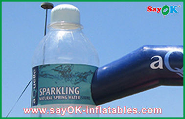 Niestandardowy nadmuchiwany łuk reklamowy Nadmuchiwany łuk z przezroczystą butelką Niestandardowe nadmuchiwane produkty