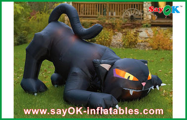 Dostosowane nadmuchiwane dekoracje świąteczne Nadmuchiwany czarny kot